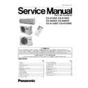 Panasonic CS-A75KE, CS-A95KE, CS-A125KE, CU-A75KE, CU-A95KE, CU-A125KE Service Manual