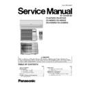 Panasonic CS-A7GKD, CU-A7GKD, CS-A9GKD, CU-A9GKD, CS-A12GKD, CU-A12GKD Service Manual