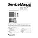 Panasonic CS-A7HKD, CS-A9HKD, CS-A12HKD, CU-A7HKD, CU-A9HKD, CU-A12HKD Service Manual
