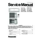 Panasonic CS-A7JKD, CU-A7JKD, CS-A9JKD, CU-A9JKD, CS-A12JKD, CU-A12JKD Service Manual