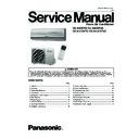 Panasonic CS-A9CKPG, CU-A9CKP6G, CS-A12CKPG, CU-A12CKP6G Service Manual