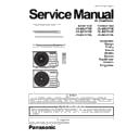 Panasonic CS-BE25TKE, CS-BE35TKE, CS-BE50TKE, CU-BE25TKE, CU-BE35TKE, CU-BE50TKE (serv.man2) Service Manual