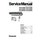 Panasonic CS-C120TE, CS-C180TE, CS-C240TE, CU-C120TE, CU-C180TE, CU-C240TE Service Manual