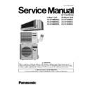 Panasonic CS-E10HD3EA, CS-E15HD3EA, CS-E18HD3EA, CU-E10HBEA, CU-E15HBEA, CU-E18HBEA Service Manual
