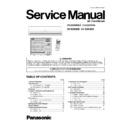 Panasonic CS-E24GKES, CU-E24GKE, CS-E28GKE, CU-E28GKE Service Manual