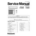 Panasonic CS-E24NKDS, CS-E28NKDS, CU-E24NKD, CU-E28NKD Service Manual