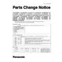 Panasonic CS-F14DB4E5, CS-F18DB4E5, CS-F18DTE5, CS-F24DB4E5, CS-F24DTE5, CS-F28DB4E5, CS-F28DTE5 Service Manual Parts change notice