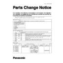 Panasonic CS-F14DB4E5, CS-F18DB4E5, CS-F24DB4E5, CS-F28DB4E5, CS-F34DB4E5, CS-F43DB4E5, CS-F50DB4E5, CS-F18DTE5, CS-F24DTE5, CS-F28DTE5, CS-F34DTE5, CS-F43DTE5, CS-F50DTE5 Service Manual Parts change notice