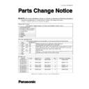 cs-f14dd3e5, cs-f18dd3e5, cs-f24dd3e5, cs-f28dd3e5, cs-f34dd3e5, cs-f43dd3e5, cs-f50dd3e5 service manual parts change notice