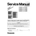 Panasonic CS-F18DTE5, CU-YL34HBE5, CS-F24DTE5, CU-YL24HBE5, CU-YL43HBE5, CS-F28DTE5, CU-YL28HBE5, CS-F34DTE5, CS-F43DTE5 Service Manual Simplified