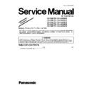 Panasonic CS-F24DTE5, CU-L24DBE5, CS-F28DTE5, CU-L28DBE5, CS-F34DTE5, CU-L34DBE5, CS-F43DTE5, CU-L43DBE5, CS-F50DTE5, CU-L50DBE8 (serv.man2) Service Manual Supplement
