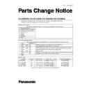 Panasonic CS-HE9DKE, CS-HE12DKE, CS-TE9DKE, CS-TE12DKE Service Manual Parts change notice