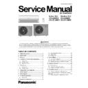 Panasonic CS-LE9NKD, CS-LE12NKD, CU-LE9NKD, CU-LE12NKD Service Manual