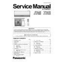 Panasonic CS-VE9NKE, CS-VE12NKE, CU-VE9NKE, CU-VE12NKE Service Manual