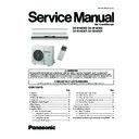 Panasonic CS-W18CKE, CU-W18CKE, CS-W24CKE, CU-W24CKE Service Manual