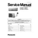 Panasonic CS-W7BKP, CS-W9BKP, CS-W12BKP, CU-W7BKP5, CU-W9BKP5, CU-W12BKP5 Service Manual