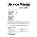 Panasonic CS-XE18HKD, CS-XE24HKD, CU-XE18HKD, CU-XE24HKD Service Manual