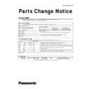 Panasonic CU-2E15GBE Service Manual Parts change notice