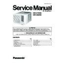 Panasonic CW-C72KD, CW-C92KD Service Manual