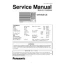 Panasonic CW-XC51LE Service Manual