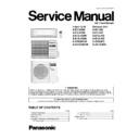 Panasonic S-E7JKDW, U-E7JKD, S-E9JKDW, U-E9JKD, S-E12JKDW, U-E12JKD, S-E15JKDW, U-E15JKD, S-XE9JKDW, U-XE9JKD, S-XE12JKDW, U-XE12JKD Service Manual