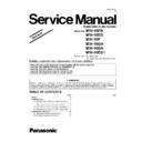 Panasonic MW-10EB, MW-10EG, MW-10P, MW-10GA, MW-10GN, MW-10EG1 Service Manual Supplement