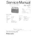 Panasonic RF-3500, RF-3500E9 Service Manual