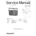 Panasonic RF-544 (serv.man2) Service Manual