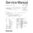 Panasonic RF-B10 (serv.man2) Service Manual
