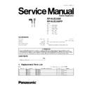 Panasonic RP-HJE240E, RP-HJE240PP Service Manual