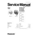 Panasonic RP-HS11AE, RP-HS22E, RP-HS22P, RP-HS22PC Service Manual