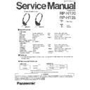 Panasonic RP-HT20P, RP-HT20PC, RP-HT25P, RP-HT25PC Service Manual
