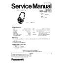 Panasonic RP-HT232 Service Manual