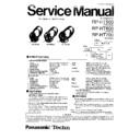 Panasonic RP-HT500E, RP-HT600E, RP-HT700E Service Manual