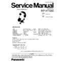 Panasonic RP-HT550PP Service Manual