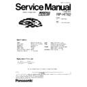 Panasonic RP-HT62PP Service Manual
