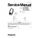 Panasonic RP-HXD5E, RP-HXD5WE, RP-HXD5CPP Service Manual