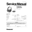 Panasonic RP-WF810E, RP-WF810EB Service Manual