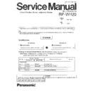 Panasonic RP-WH20P Service Manual