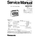Panasonic RQ-E10VP, RQ-E10VPC Service Manual