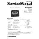 Panasonic RQ-E15VP Service Manual
