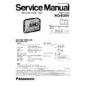 Panasonic RQ-E20V Service Manual