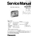 Panasonic RQ-E30V Service Manual