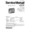 Panasonic RQ-E30VGC Service Manual