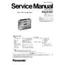 Panasonic RQ-E35V Service Manual
