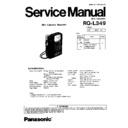 Panasonic RQ-L349 Service Manual