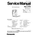 Panasonic RQ-L349P, RQ-L349PC Service Manual