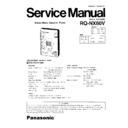Panasonic RQ-NX60V Service Manual