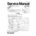 Panasonic RQ-P40 Service Manual Supplement