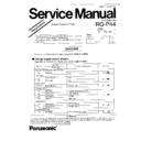 Panasonic RQ-P44 (serv.man2) Service Manual Supplement